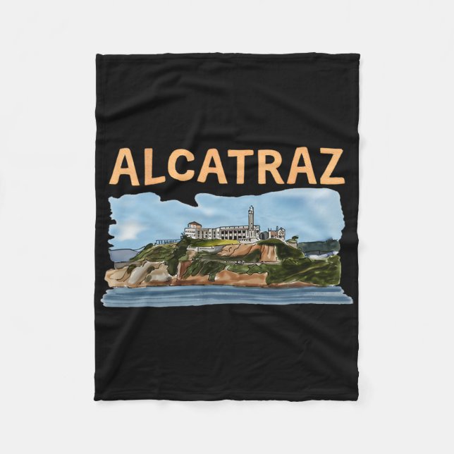 Gör Alcatraz Underbart igen, roligt Trump Alcatraz Fleecefilt (Framsidan)