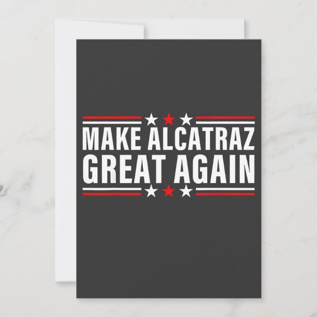 Gör Alcatraz Underbart igen Tack Kort (Framsida)