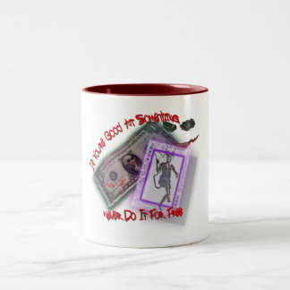 Gör aldrig det för fritt! Två-Tonad mugg