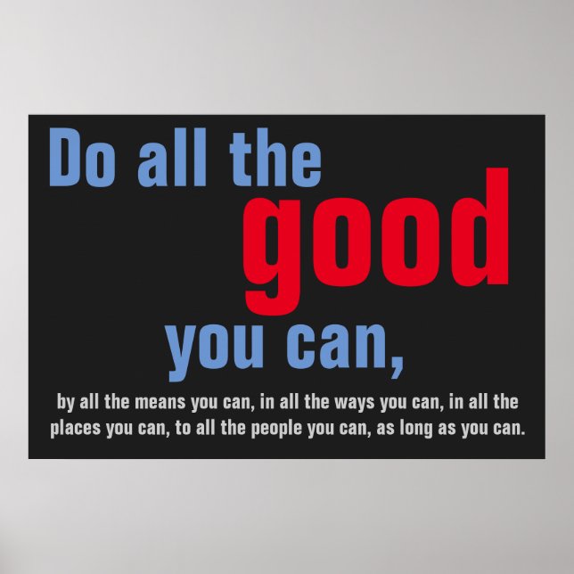 Gör all bra du kan för Motivering Quote Poster (Framsidan)