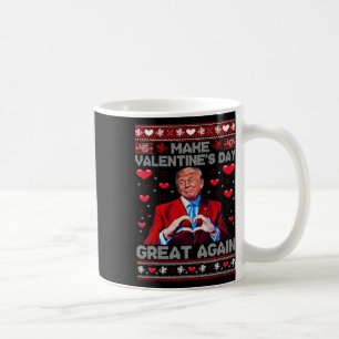 Gör Alla Hjärtans Dag Större Igen Roliga Trump-anh Kaffemugg