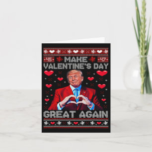 Gör Alla Hjärtans Dag Större Igen Roliga Trump-anh Kort