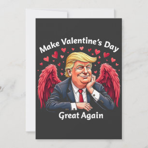 Gör alla hjärtans dag Underbar igen Trump Älskare Tack Kort