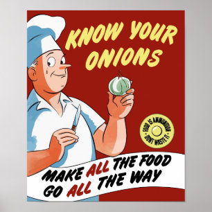 Gör alla mat att gå hela vägen -- WWII Poster