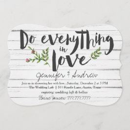 Gör allt i Kärlek Möhippa Inbjudningar