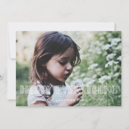 Gör allt i Retro Art Deco-julfoto Julkort