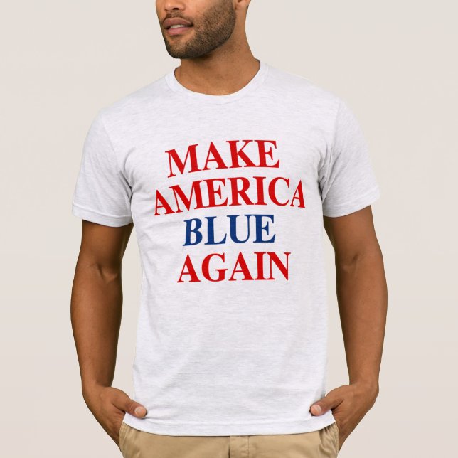 GÖR AMERICA BLUE IGEN T SHIRT (Framsida)