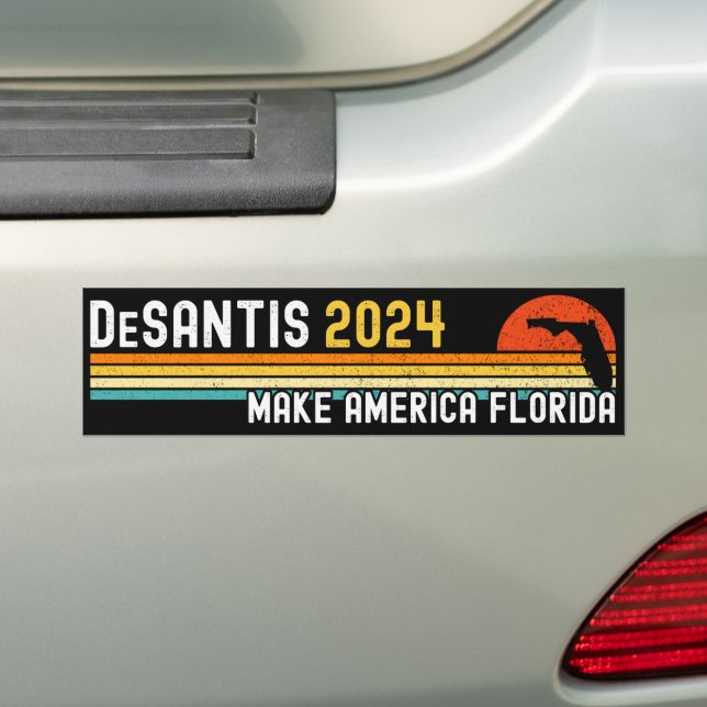 Gör America Florida Ron DeSantis 2024 Bildekal (På Bil)