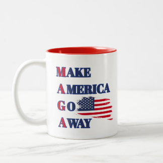 Gör America Go Away - MAGA PUN lustig mugg USA