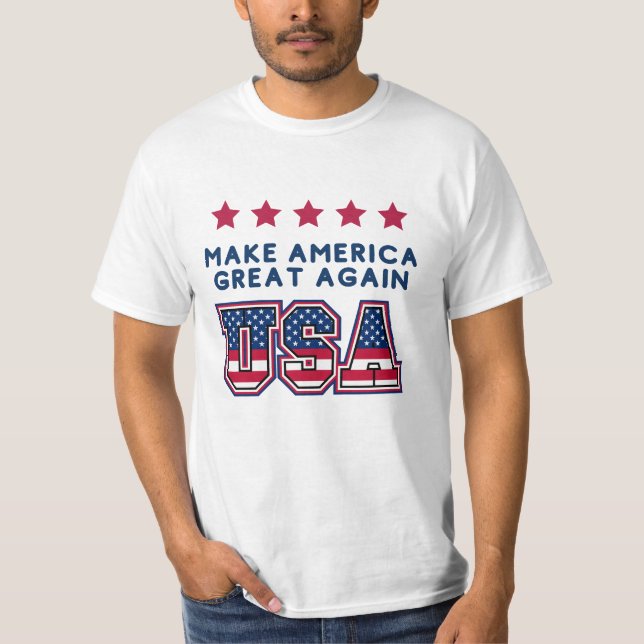 Gör america underbart igen USA T Shirt (Framsida)