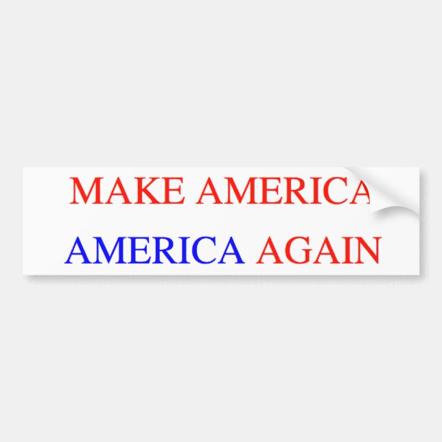 Gör Amerika Amerika Igen Bildäckslapp Bildekal (Framsidan)