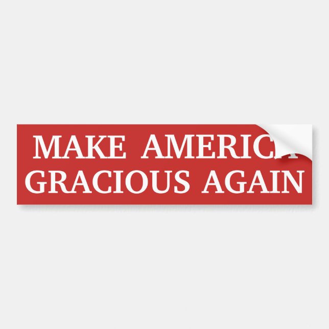Gör Amerika artig igen Bildekal (Framsidan)