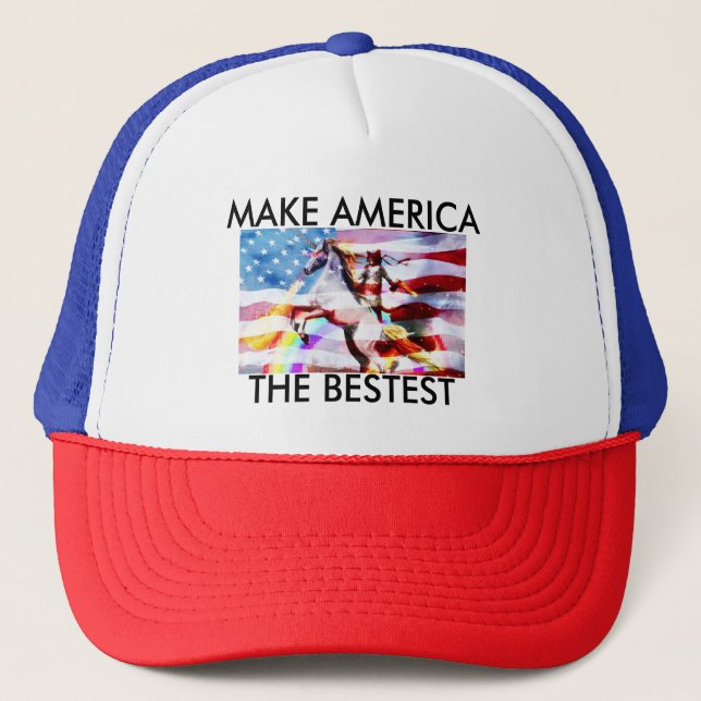 Gör Amerika Bestesten Truckerkeps (Framsida)