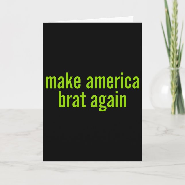 Gör Amerika Brat Igen Kamala 2024 Trump Parodi M Kort (Framsida)