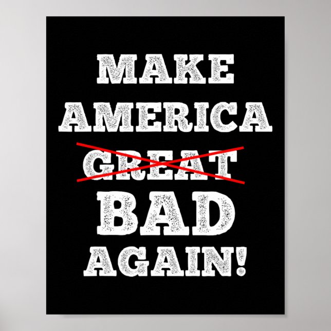 Gör Amerika Byd Igen Roligt Trump Citerar Glad 4e Poster (Framsidan)