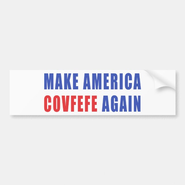 Gör Amerika Covfefe igen Bildekal (Framsidan)