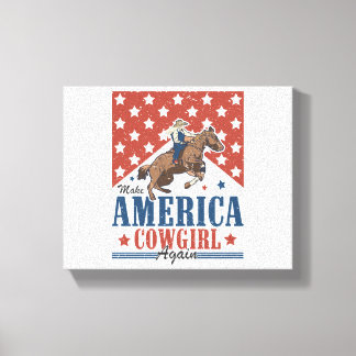 Gör Amerika Cowgirl igen Canvastryck