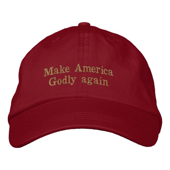 Gör Amerika den Godly igen hatten Broderad Keps (Framsida)