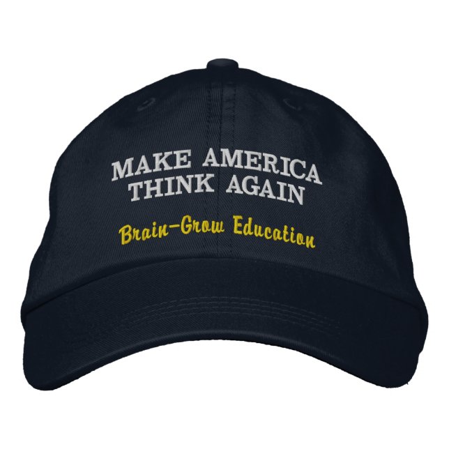 Gör Amerika eftertänksamt igen Broderad Keps (Framsida)