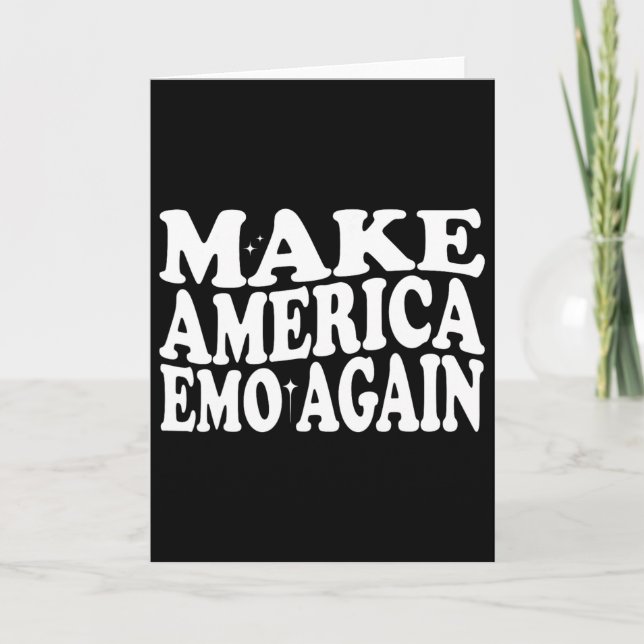 Gör Amerika Emo Igen Roligt Goth Oss Som Säger  Kort (Framsida)