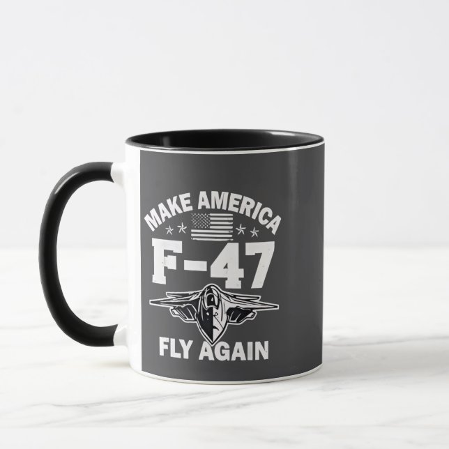 Gör Amerika F-47-flyg igen 4 juli Mugg (Vänster)