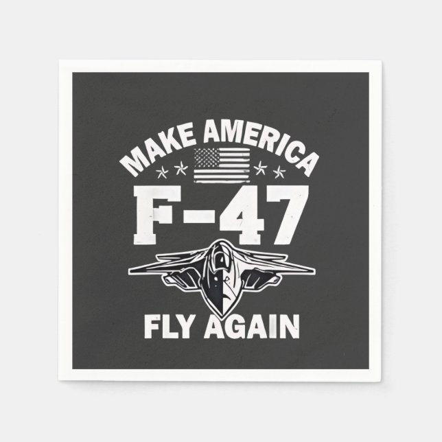 Gör Amerika F-47-flyg igen 4 juli Pappersservett (Framsidan)