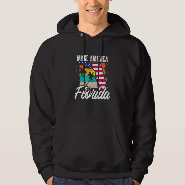 Gör Amerika Florida 1 Hoodie (Framsida)