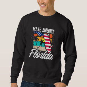 Gör Amerika Florida 1 Lång Ärmad Tröja