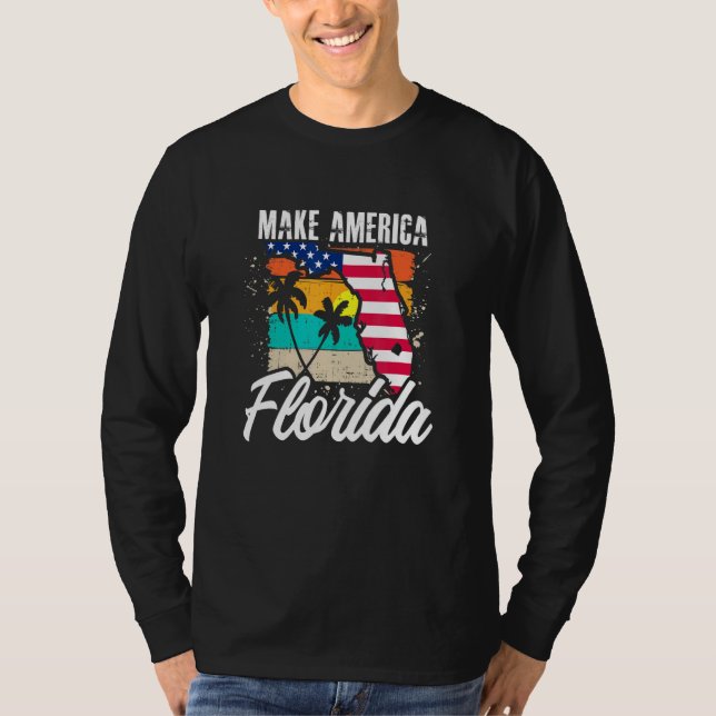 Gör Amerika Florida 1 T Shirt (Framsida)