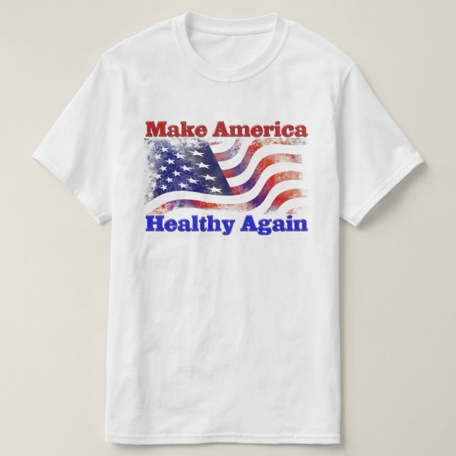Gör Amerika friska igen T Shirt (Design framsida)