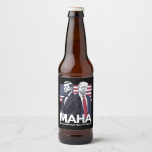 Gör Amerika friskt igen Ölflaska Etikett