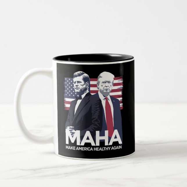 Gör Amerika friskt igen Två-Tonad Mugg (Vänster)