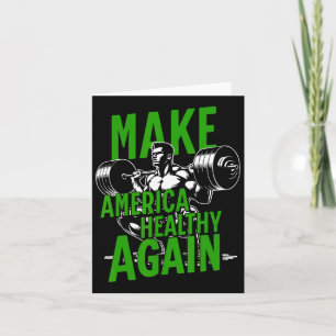 Gör Amerika friskt igen tyngdlyftningsgym Fitness Kort