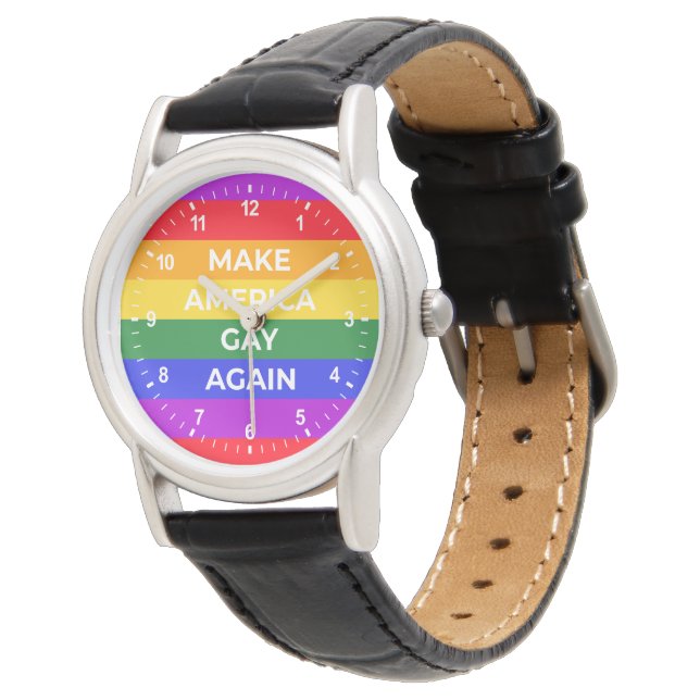 Gör Amerika Gay igen Armbandsur (Vinklad)