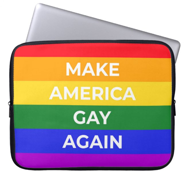 Gör Amerika Gay igen Laptop Fodral (Framsidan)