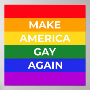 Gör Amerika Gay igen Poster