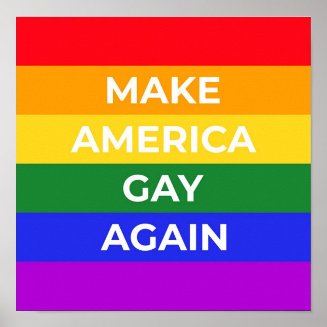 Gör Amerika Gay igen Poster (Framsidan)
