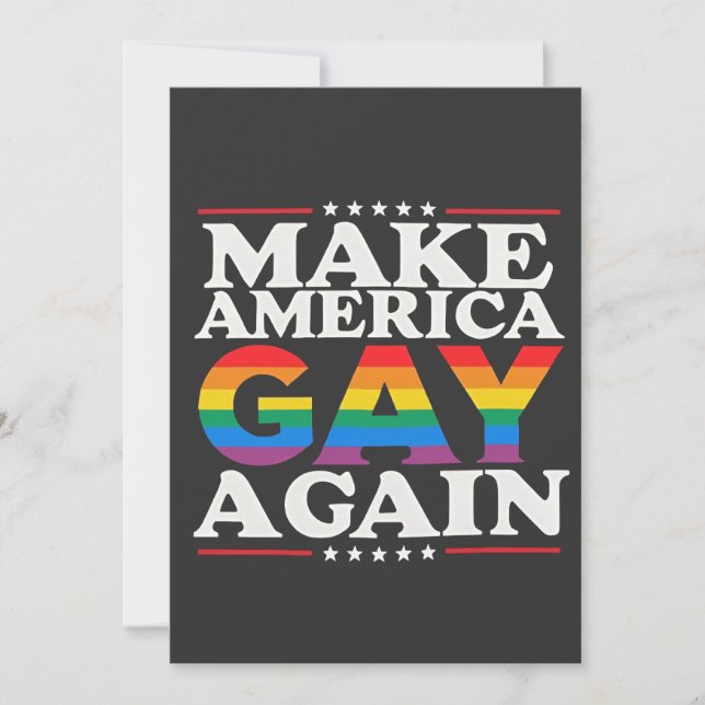 Gör Amerika Gay igen till HBT-Pride månad Julkort (Framsida)