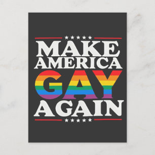 Gör Amerika Gay igen till HBT-Pride månad Meddelande Vykort
