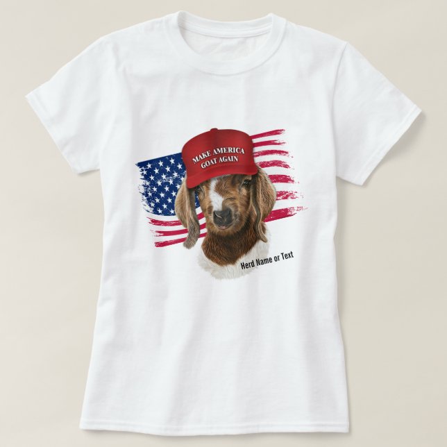 Gör Amerika GOAT igen Boer Kid Goat T Shirt (Design framsida)