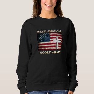 Gör Amerika godhjärtat igen till amerikanska Flagg T Shirt