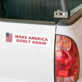 Gör Amerika Godly igen Bumper Sticker Bildekal