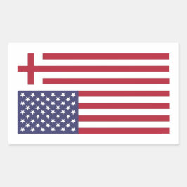 Gör Amerika Godly igen Flagga Rektangulärt Klistermärke