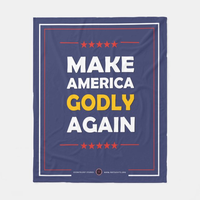 Gör Amerika Godly igen Fleecefilt (Framsidan)