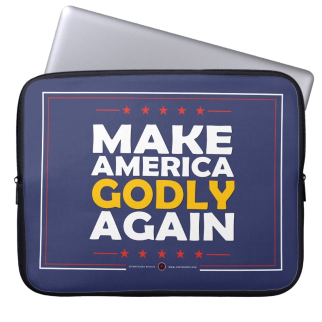 Gör Amerika Godly igen Laptop Fodral (Framsidan)
