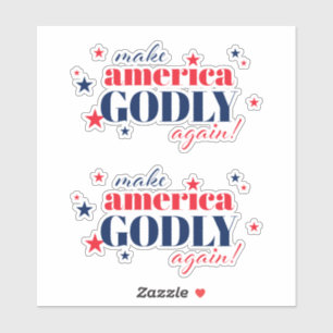 Gör Amerika Godly igen patriotisk Klistermärken