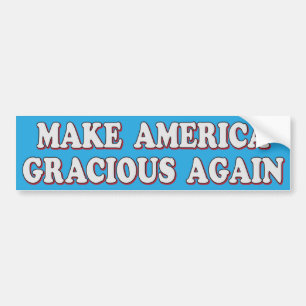 "Gör Amerika graciös igen" Bumper Sticker Bildekal