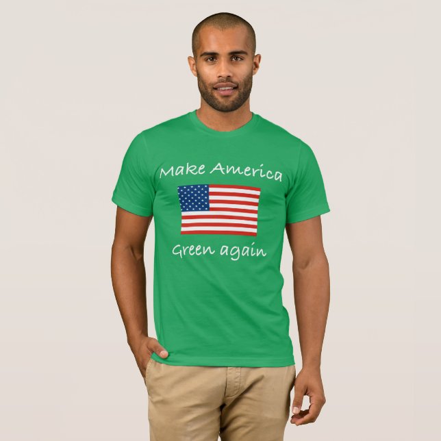 Gör Amerika grönt igen Tee (Hel framsida)