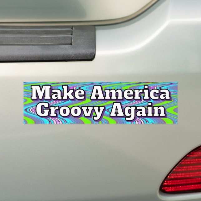 Gör Amerika Groovy Igen Bildekal (På Bil)