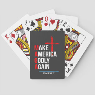 Gör Amerika Gudfruktigt Igen Trump Invigning Maga Casinokort